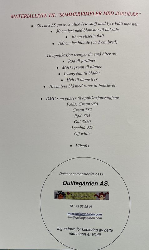 Sommervimpler med jordbær