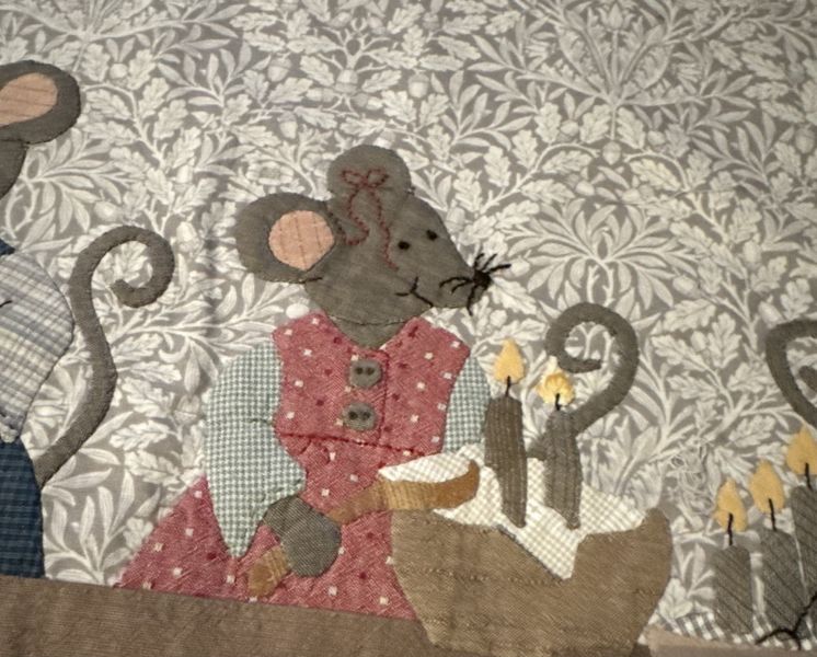 Bl&aring; advent, stoffpakke til adventskalender 