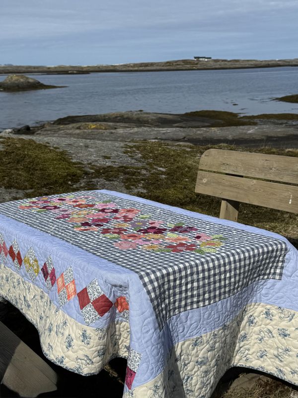 Blomsterkurven -stoffpakke stor sommerduk