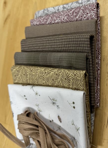 Bl&aring; advent, stoffpakke til adventskalender 